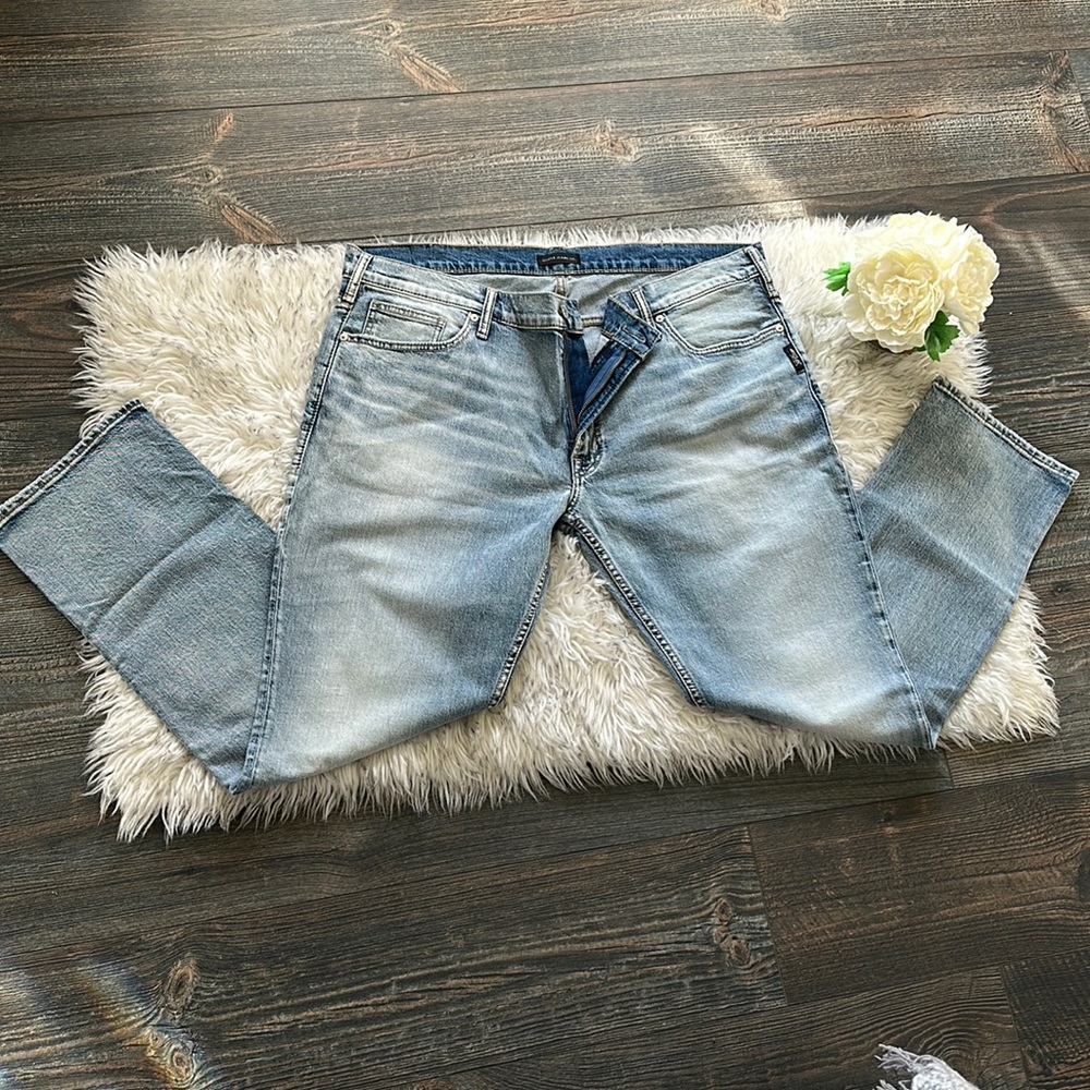 Men’s silver jeans
